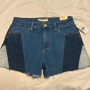 NWT Denim “color-block” shorts size 6, Kut from the Kloth